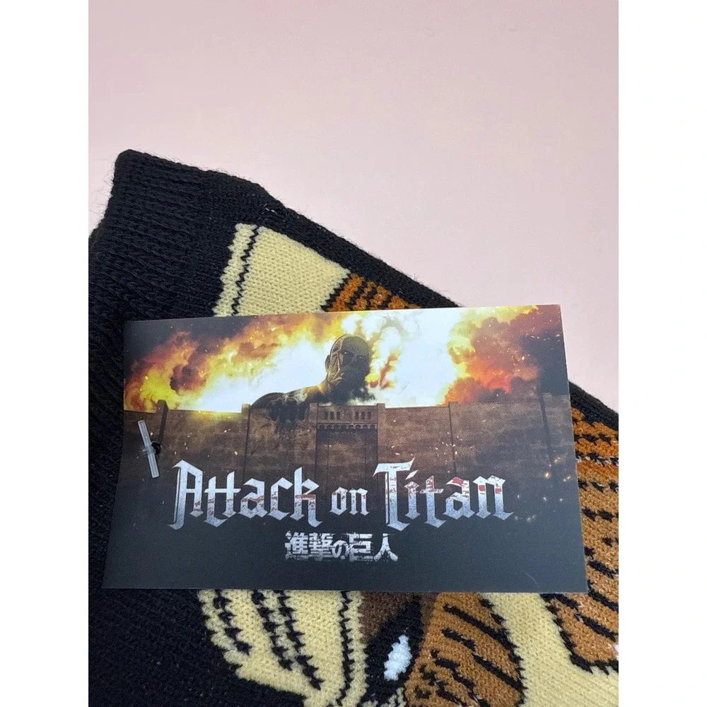 Attack on Titan Anime Socks 5 Pack Unisex‎ Shoe Size 4-10